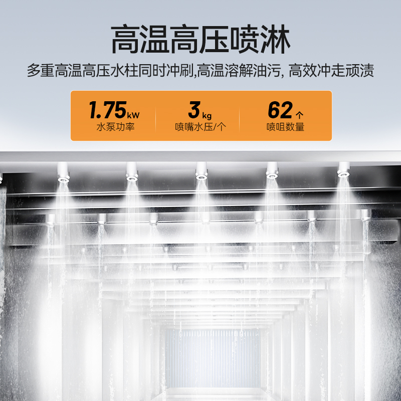 麥大廚旗艦款2.95m平放式雙缸單噴淋長龍式洗碗機(jī) 