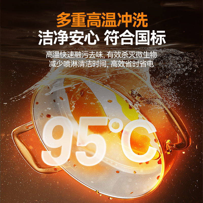 麥大廚旗艦款3.75m斜插式雙缸雙噴淋長龍式洗碗機(jī)