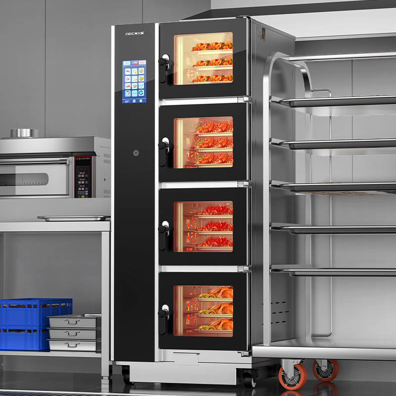 麥大廚ZKA19系列4柜組合觸屏式商用萬(wàn)能蒸烤箱16.8kW