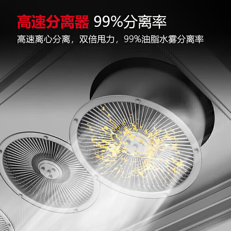 麥大廚商用1.8米鋁電場(chǎng)油煙凈化一體機(jī)380v